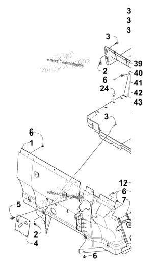 Console, Floor Panel & Storage Box Assembly