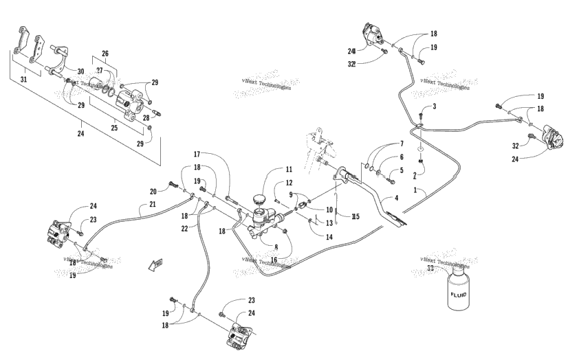 Hydraulic Brake Assembly