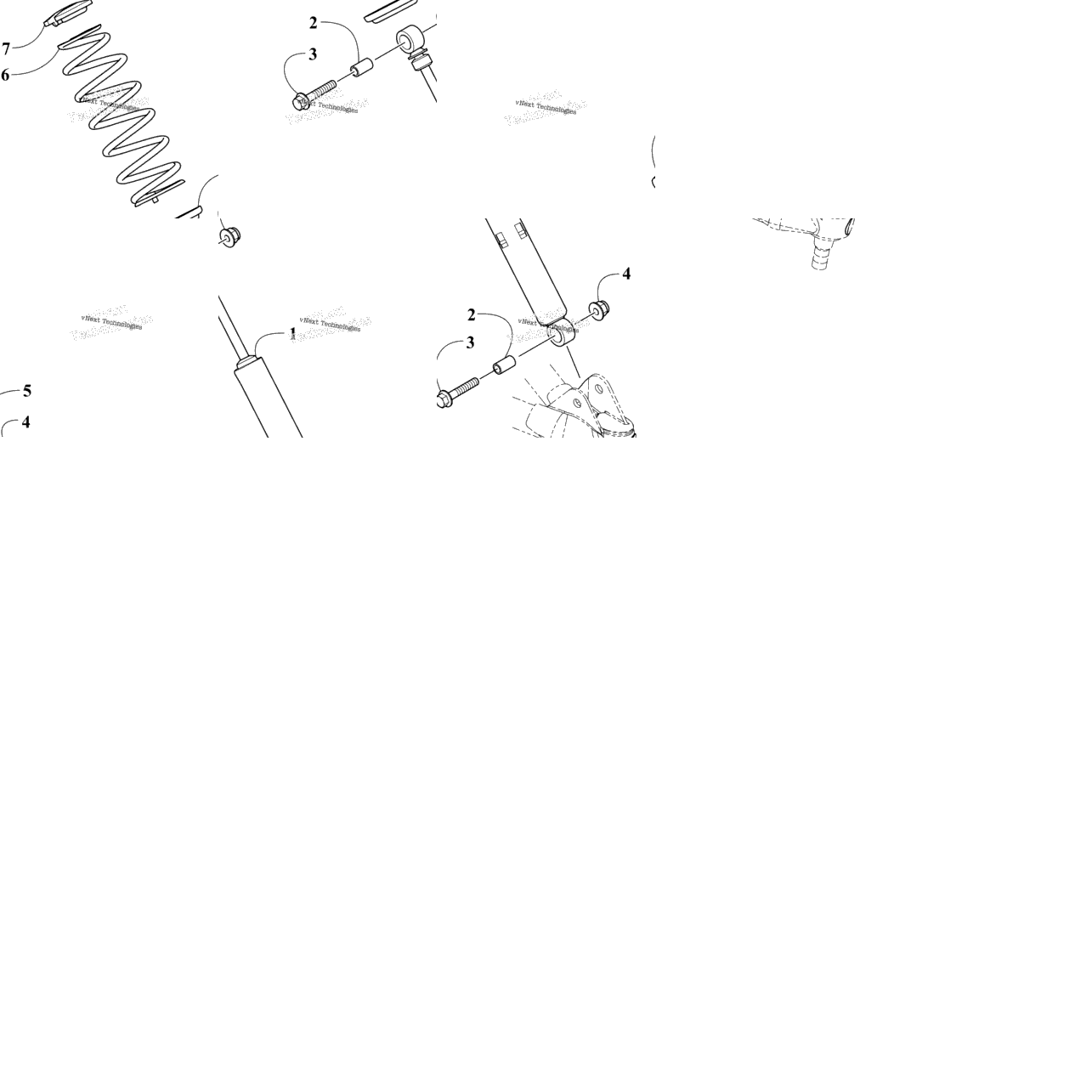 Front Suspension Shock Absorber Assembly