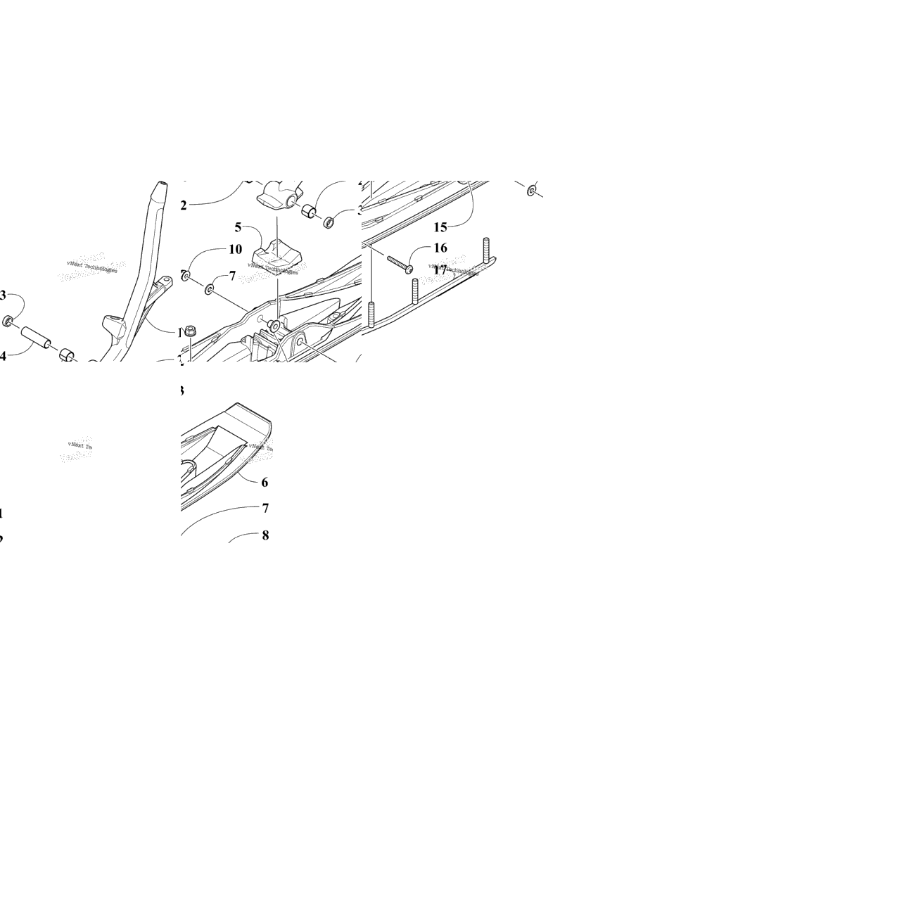 Ski And Spindle Assembly