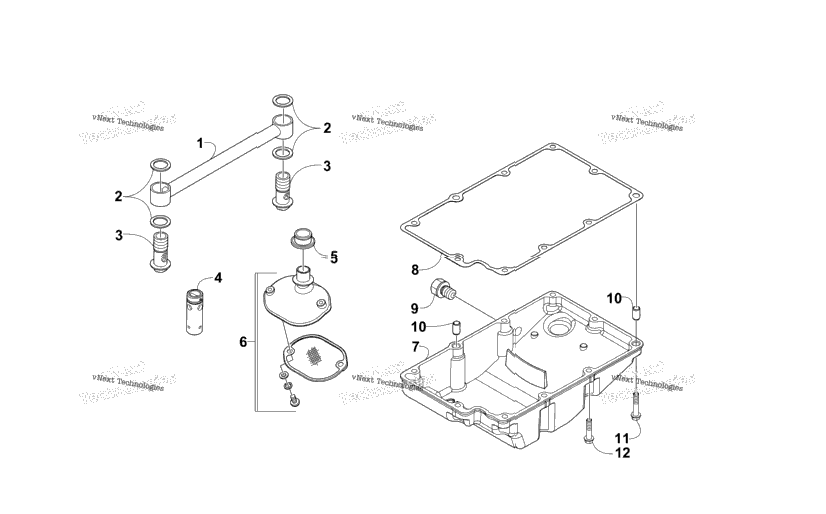 Oil Pan And Strainer Assembly