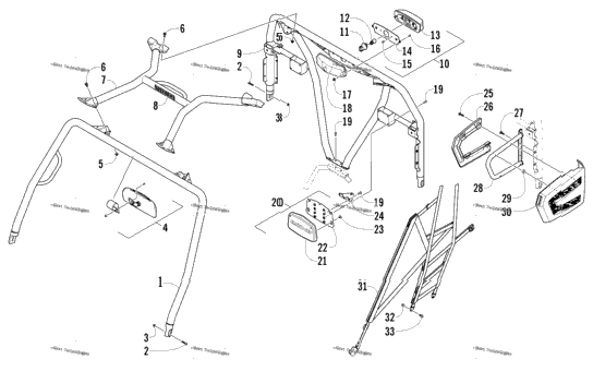 Rops And Taillight Assembly