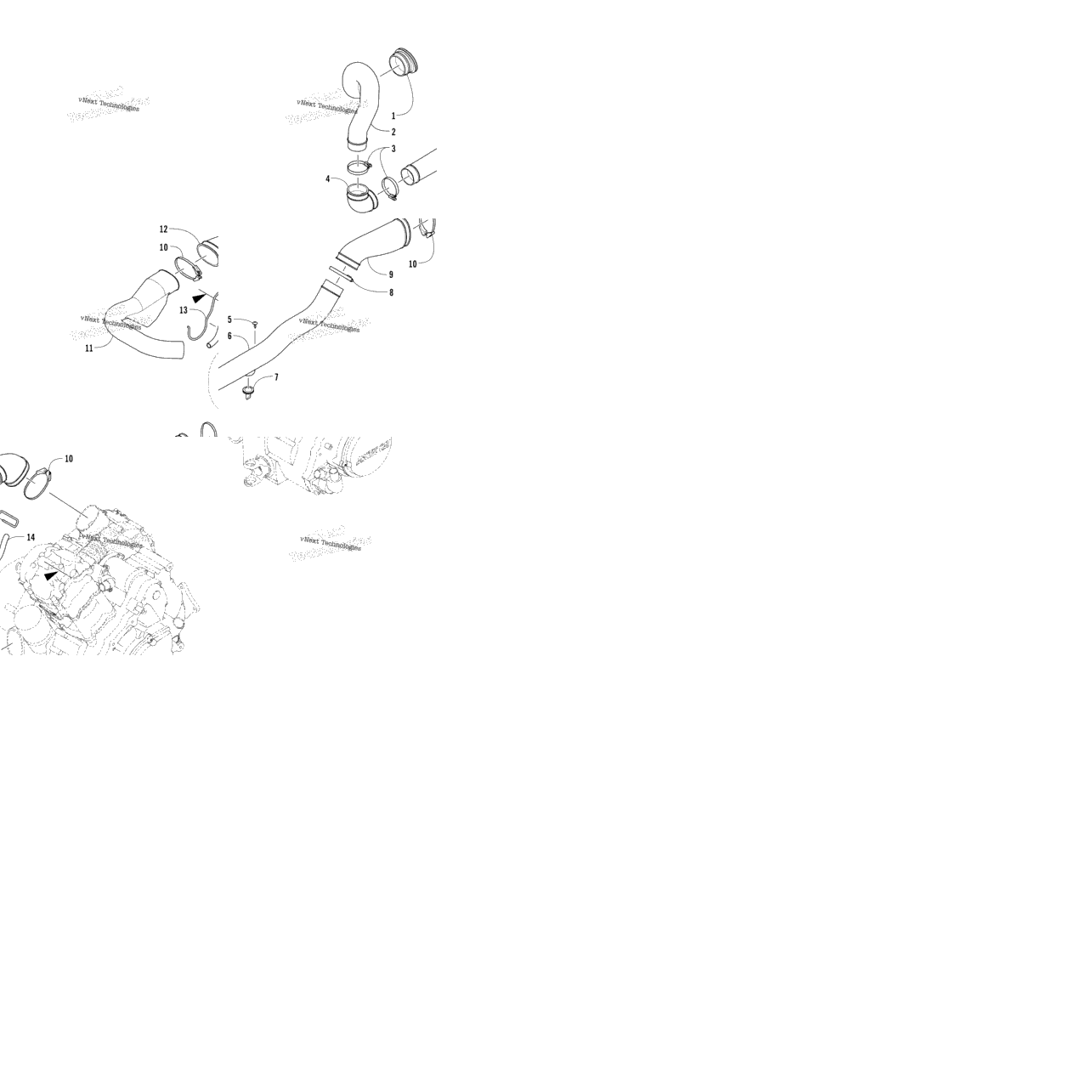 Case/Belt Cooling Assembly