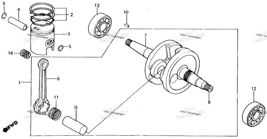 Crankshaft + Piston