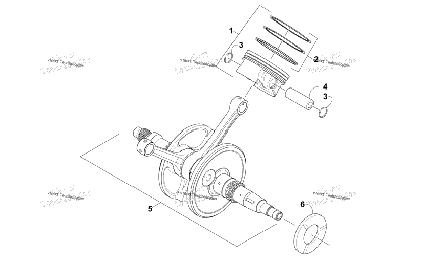 Crankshaft And Piston Assembly