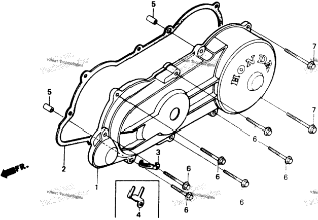 Left Side Cover 86-87