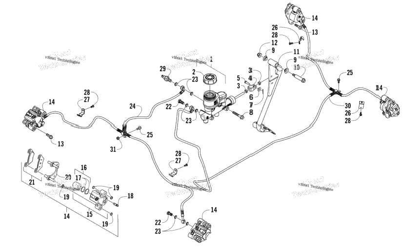 Hydraulic Brake Assembly