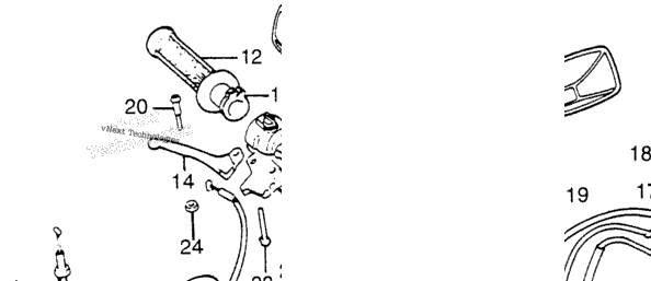 Control Levers + Cables + Switches