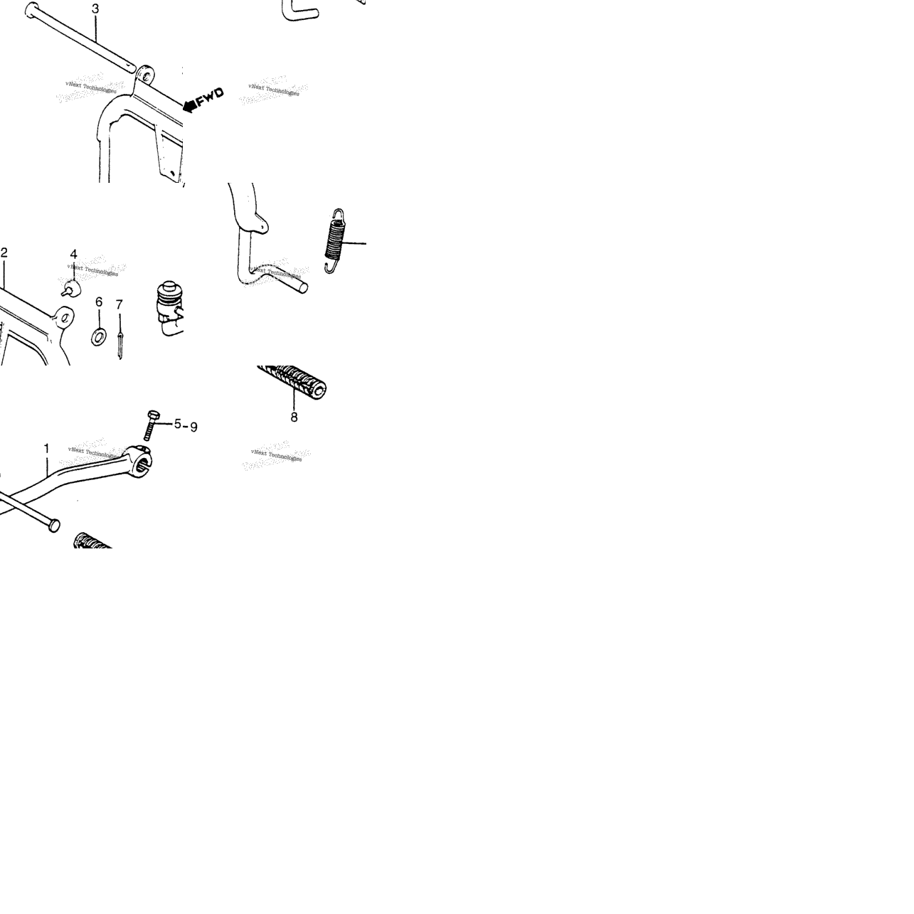 Stand + Kick Starter Arm