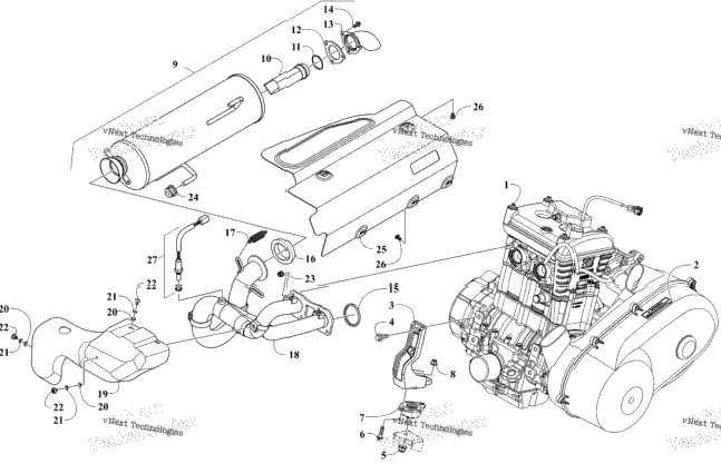 Engine And Exhaust