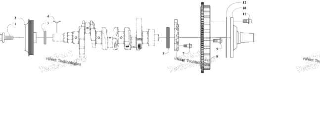 Crankshaft Pulley And Flywheel