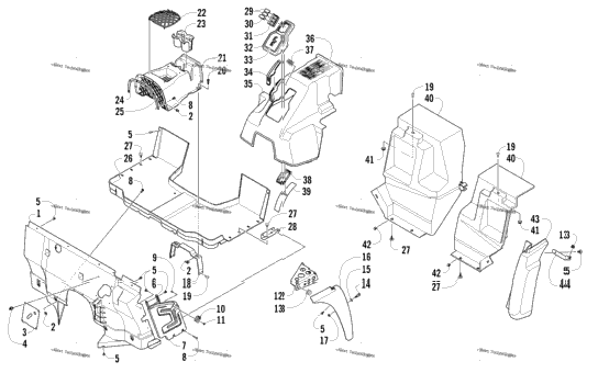 Console And Floor Panel Assembly