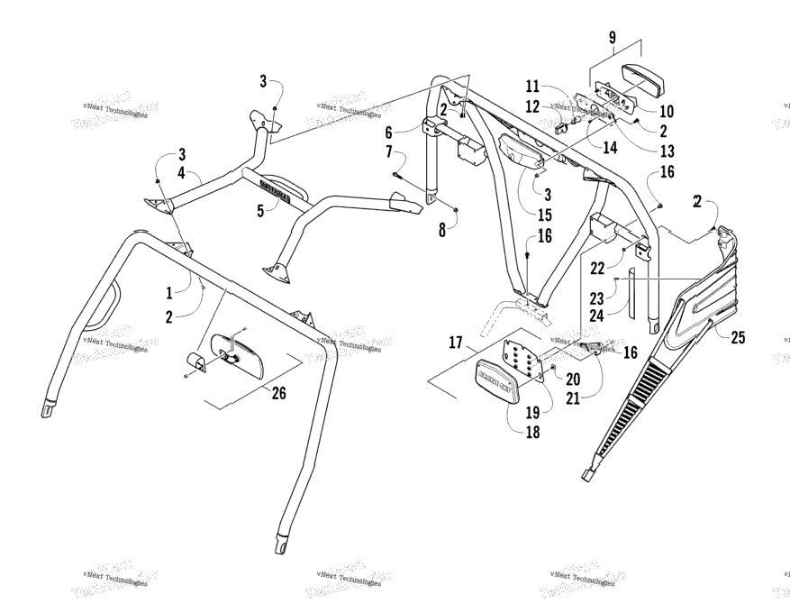 Rops And Taillight Assembly