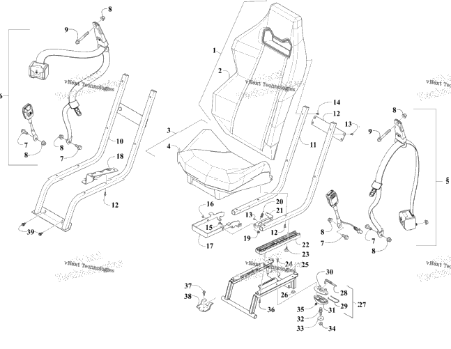 Seat And Seat Belt Assembly
