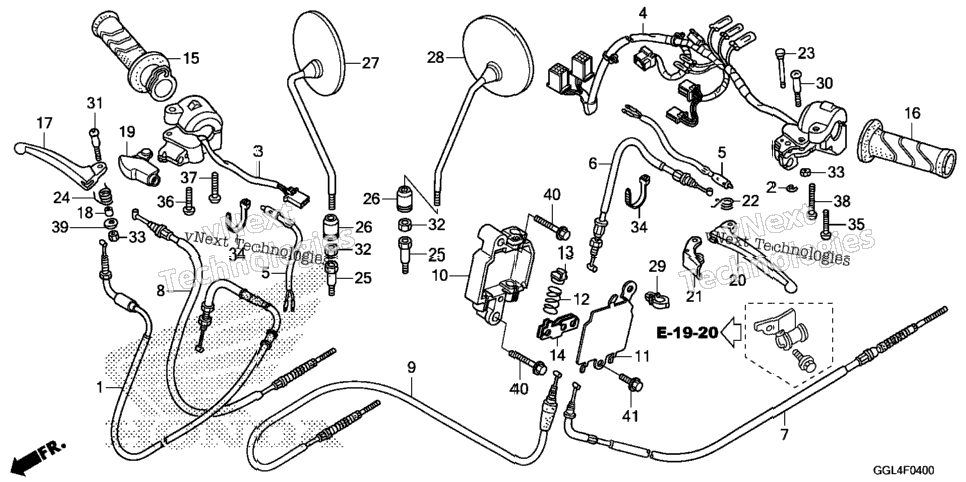 Handle Lever@Switch@Cable