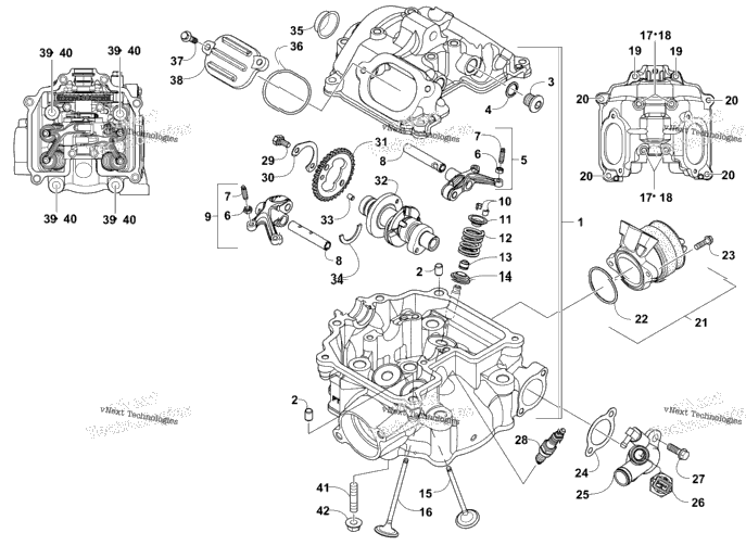 Cylinder Head And Camshaft/Valve Assembly