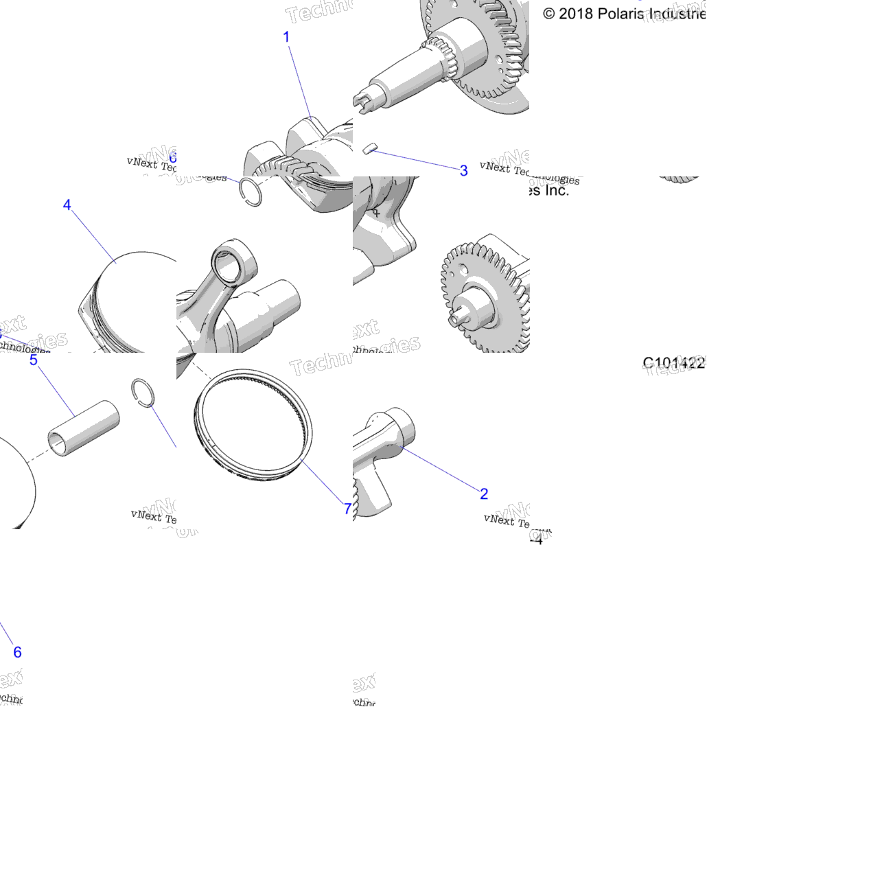 Engine, Crankshaft, Piston & Balance Shaft