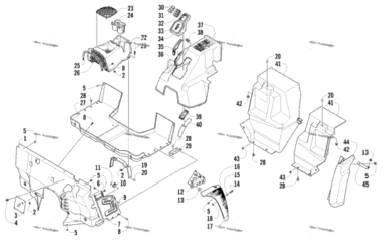 Console And Floor Panel Assembly