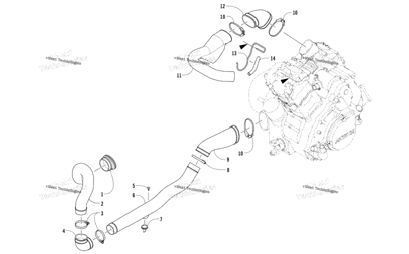 Case/Belt Cooling Assembly