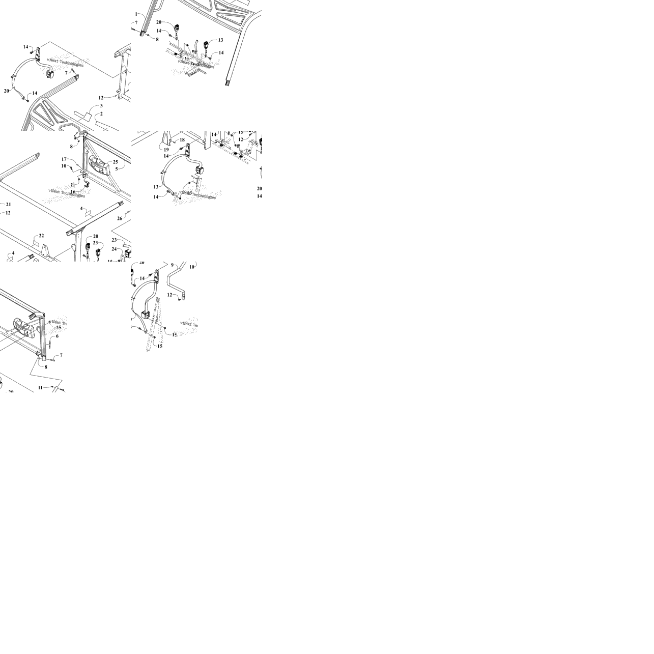 Rops And Seat Belt Assembly