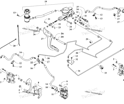 Hydraulic Brake Assembly