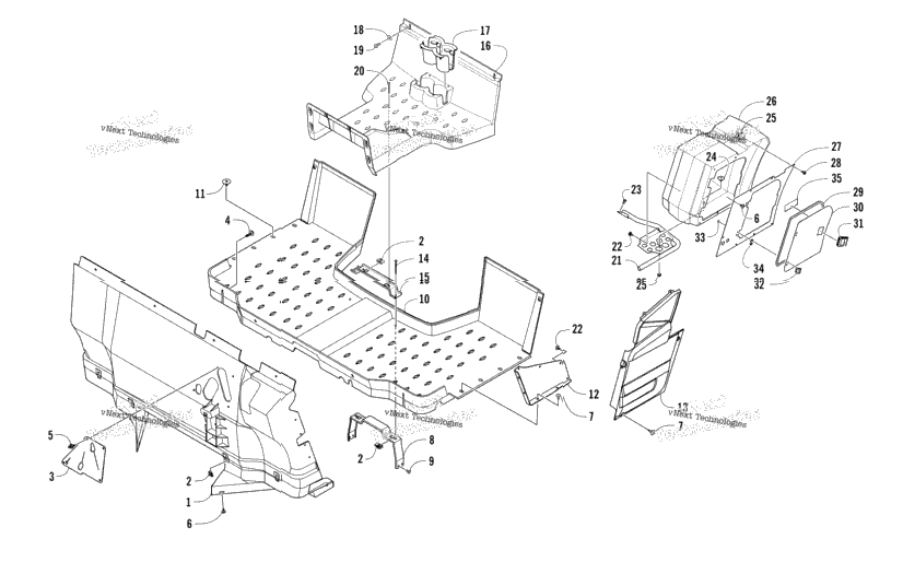 Console And Floor Panel Assembly