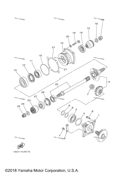 Middle Drive Gear