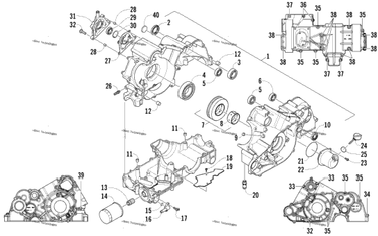 Crankcase Assembly (Engine Serial No. 20101690 And Up)