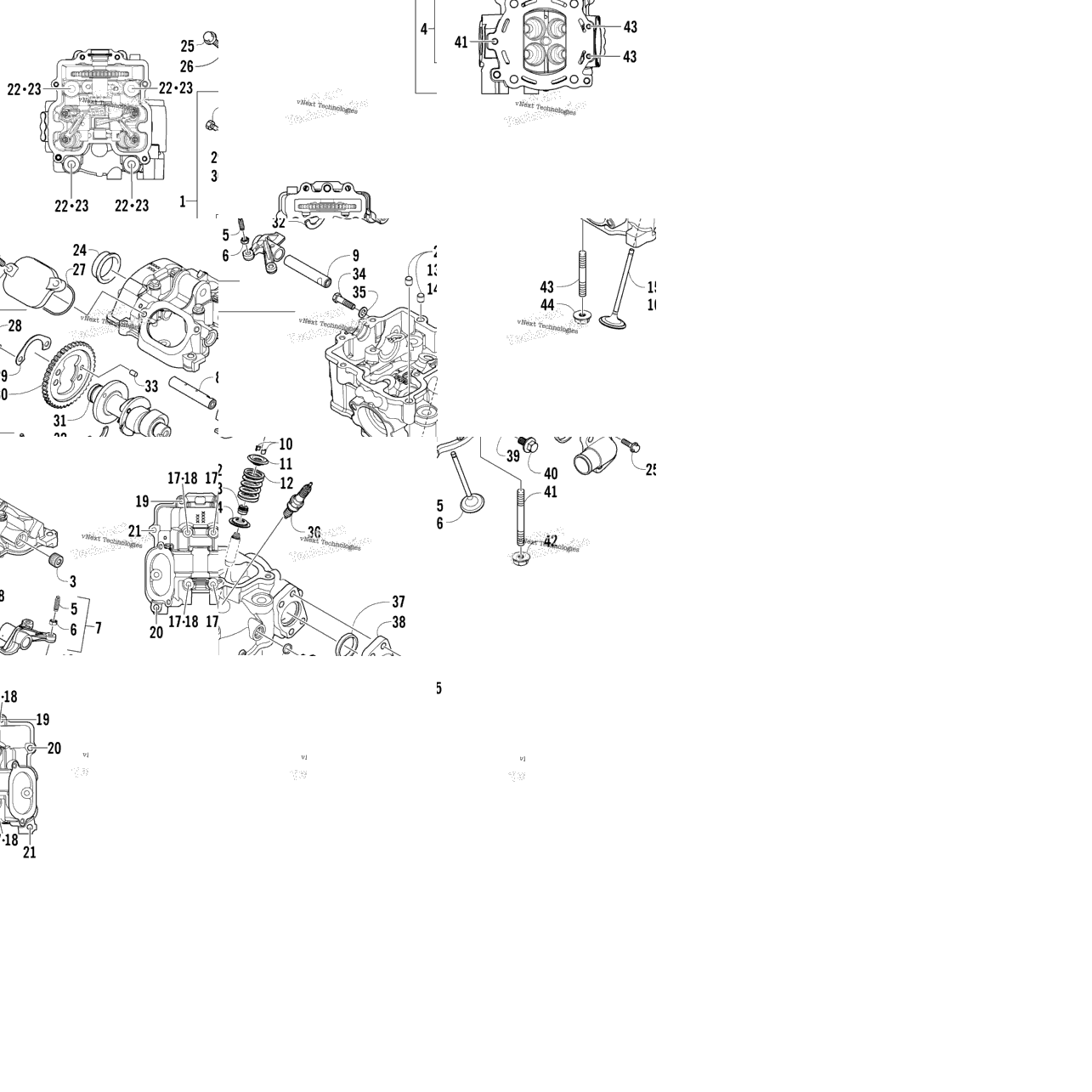 Cylinder Head And Camshaft/Valve Assembly