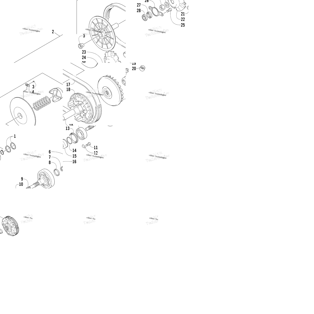 Transmission Assembly (Engine Serial No. Up To 20044789)