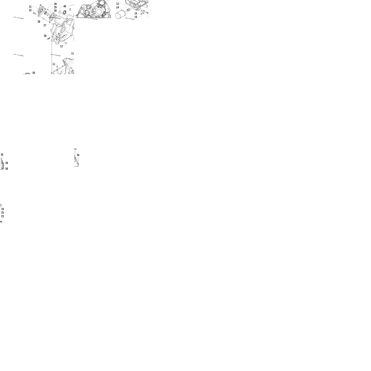 Crankcase Assembly (Engine Serial No. Up To 20101689)