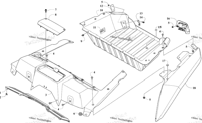 Cargo Box And Taillight Assembly