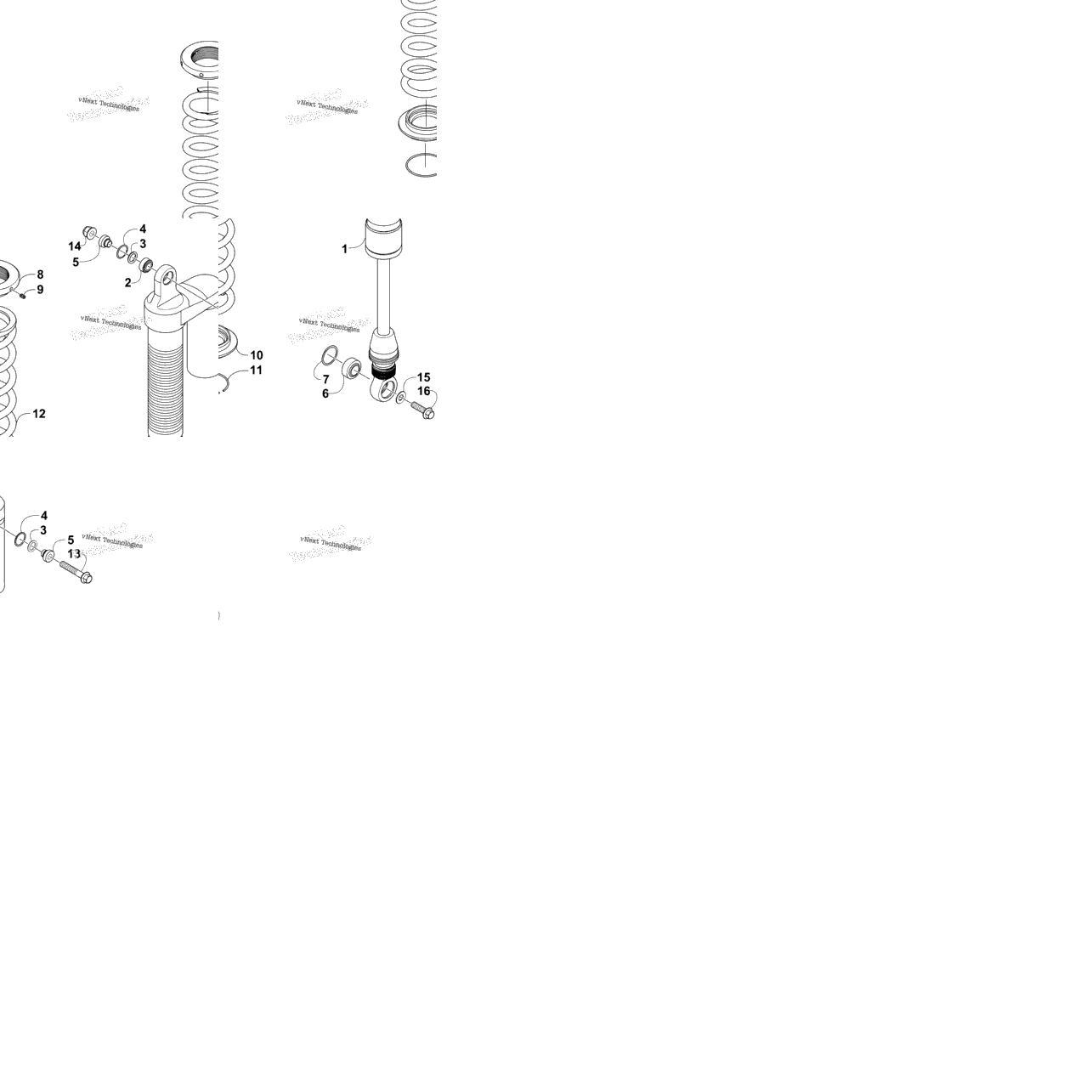 Rear Suspension Shock Assembly