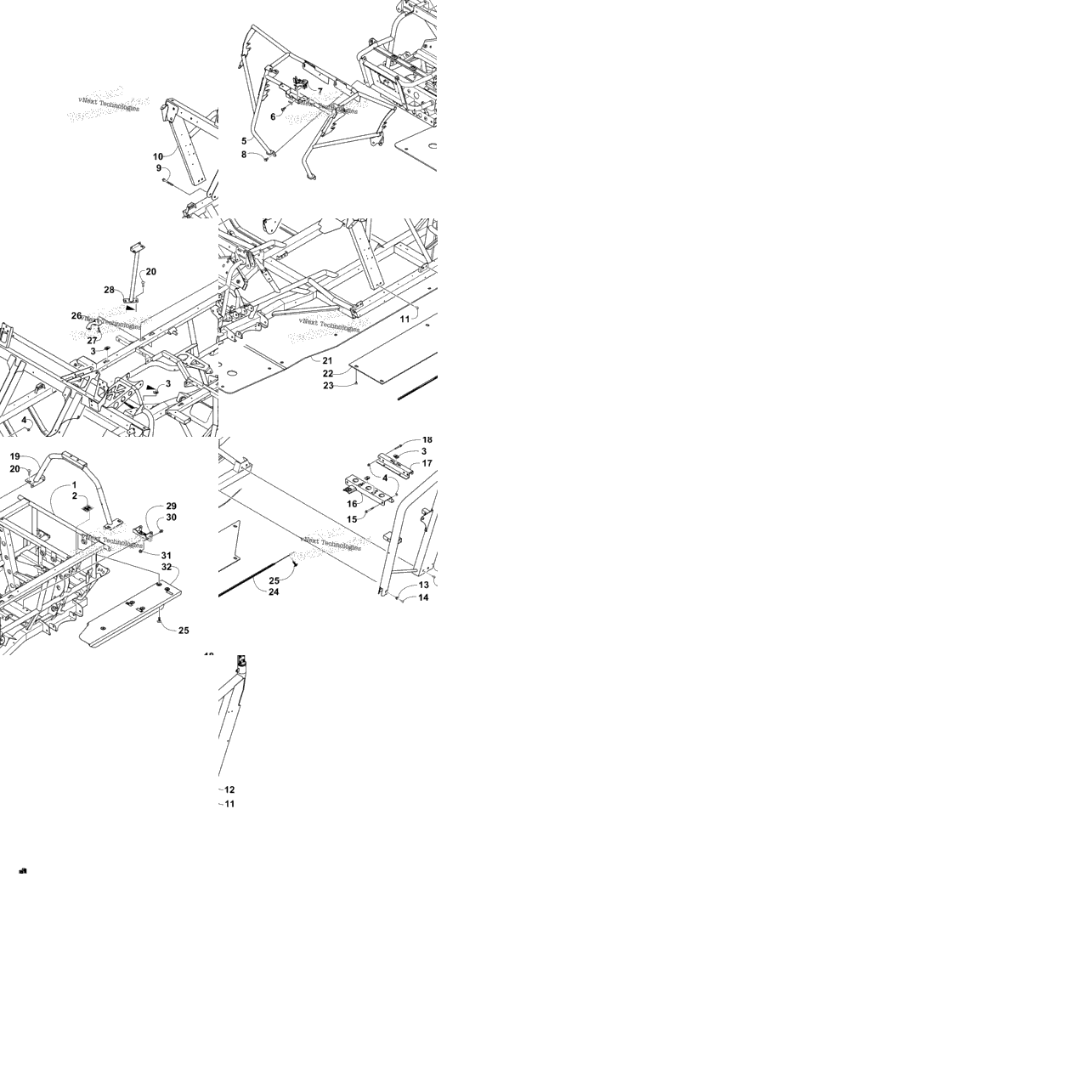 Frame And Related Parts (Sn# 302247 And Above)