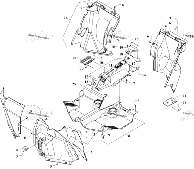 Console And Floor Panel Assembly