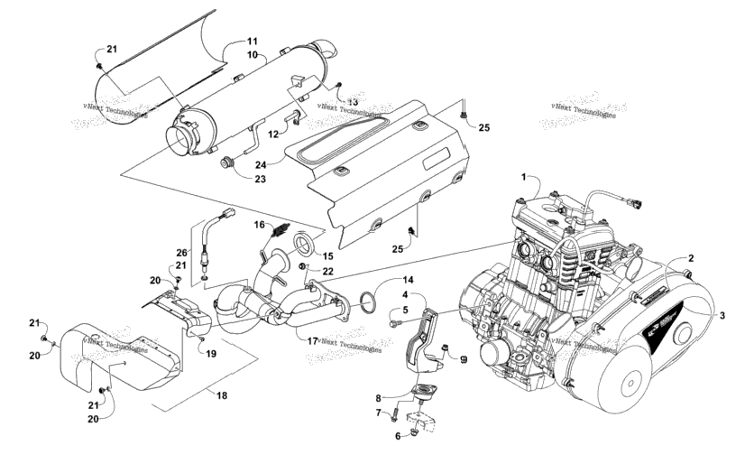 Engine And Exhaust