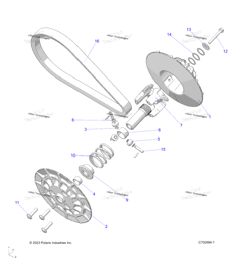 Drive Train, Secondary Clutch A23sda57a5