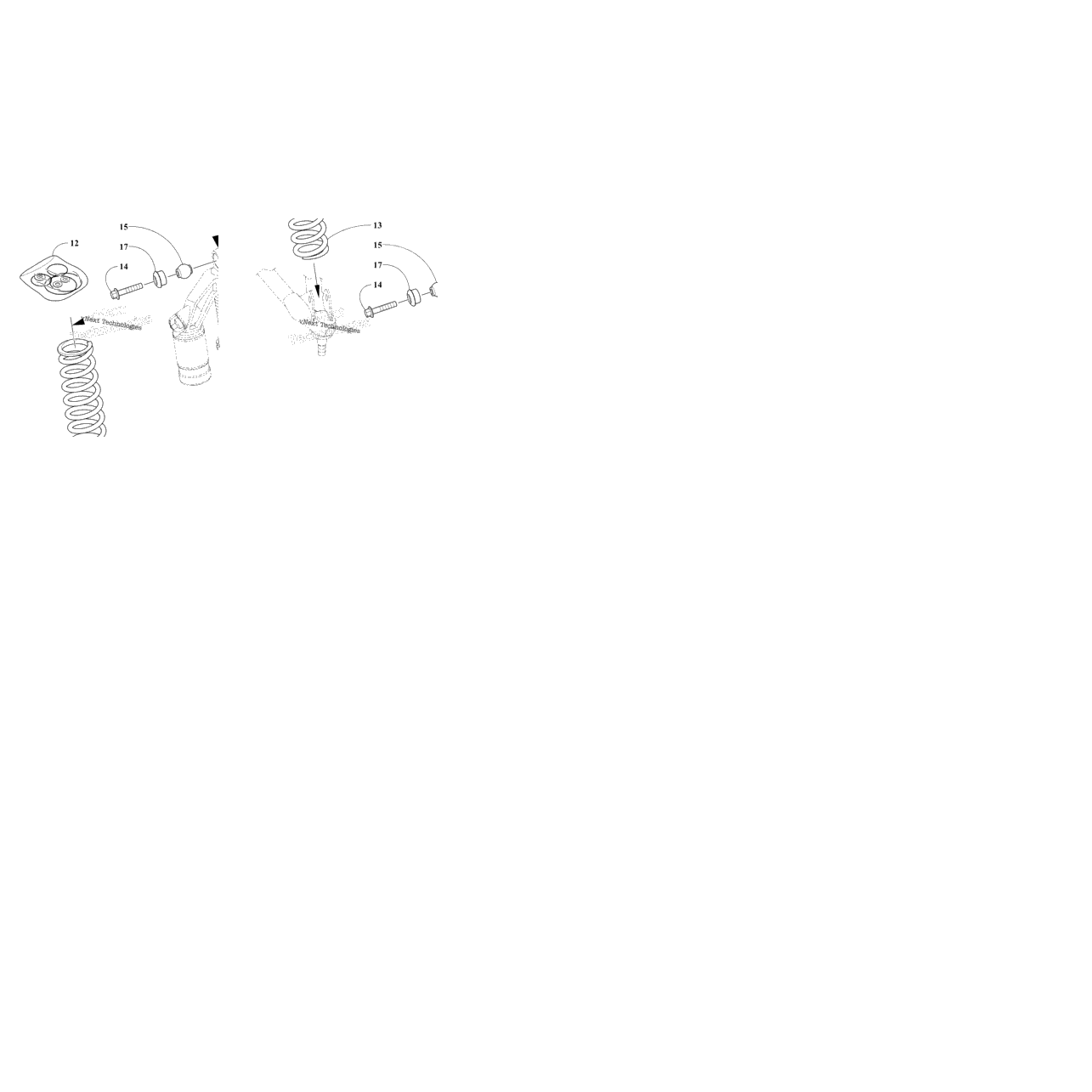 Front Suspension Shock Absorber Assembly