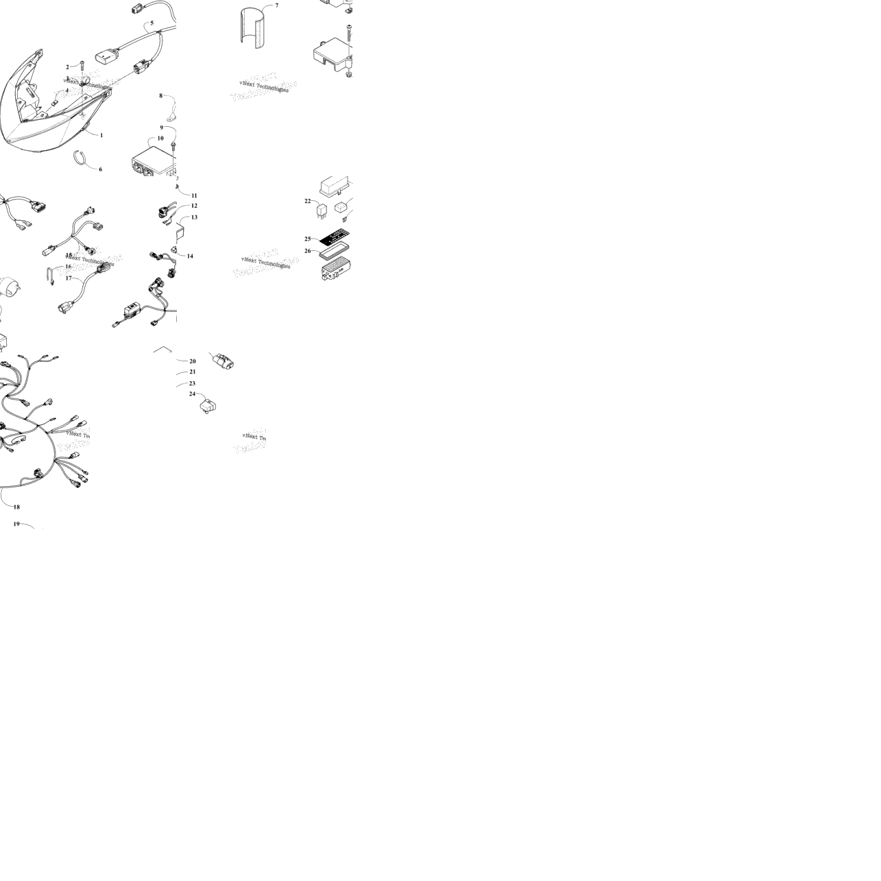Headlight And Wiring Assemblies