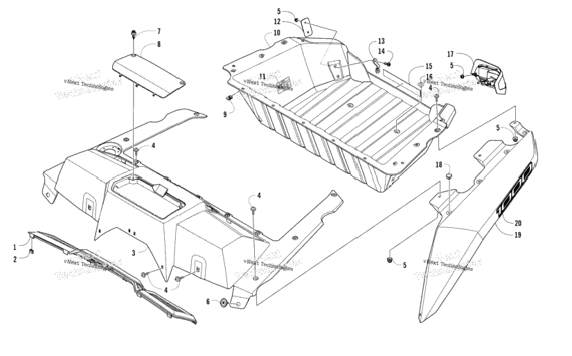 Cargo Box And Taillight Assembly