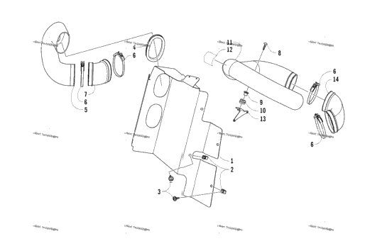 Case/Belt Cooling Assembly
