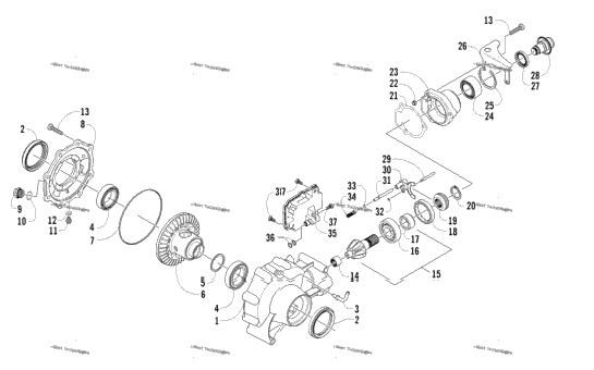 Front Drive Gearcase Assembly