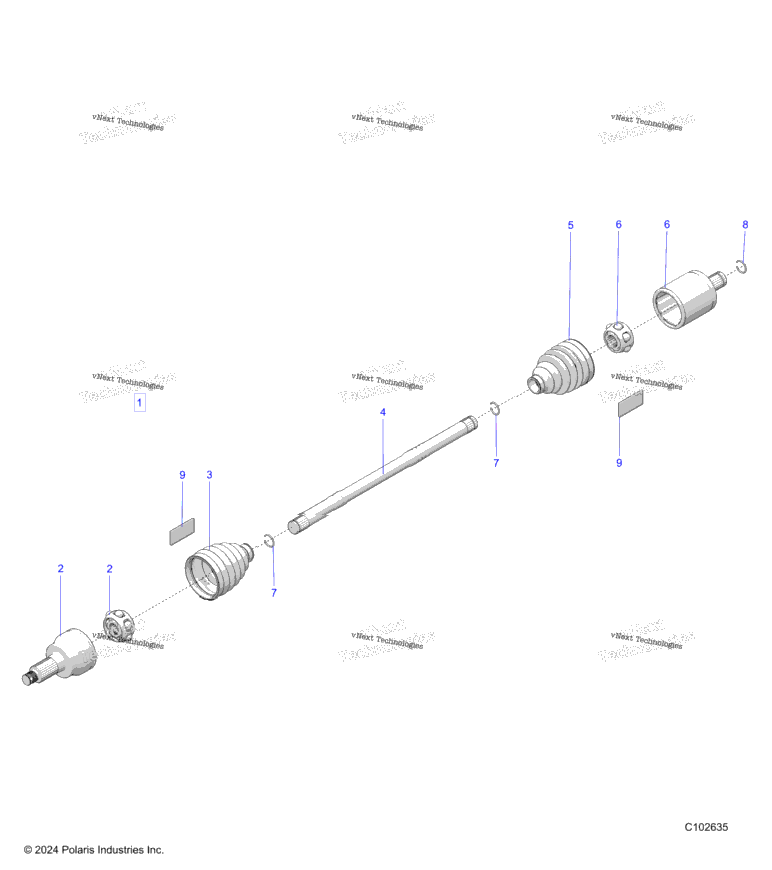 Drive Train, Drive Shaft, Rear
