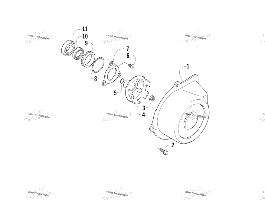 Recoil Starter Cover Assembly