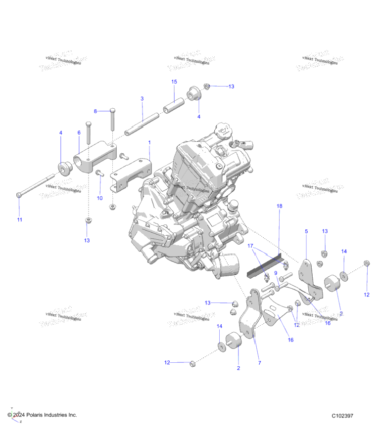Engine, Mounting & Long Block
