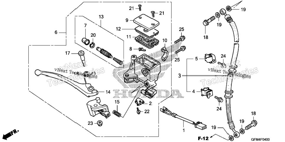 Front Brake Master Cylinder