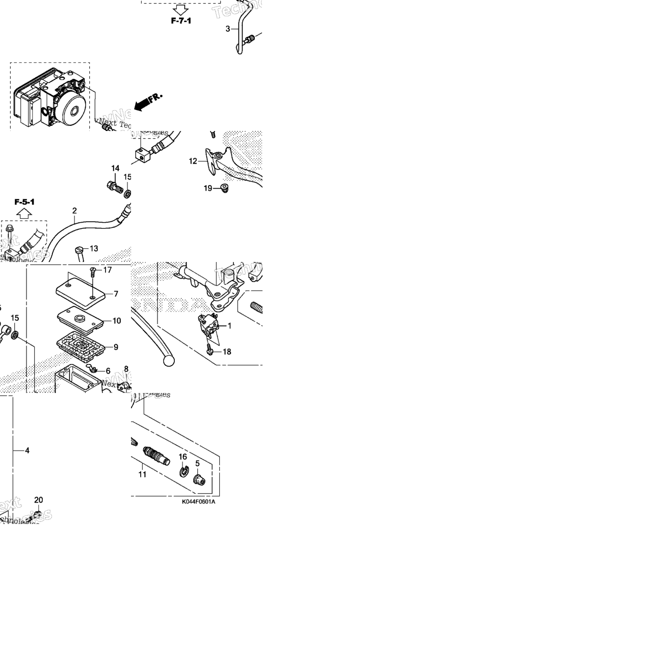Rear Brake Master Cylinder (Nss300a)