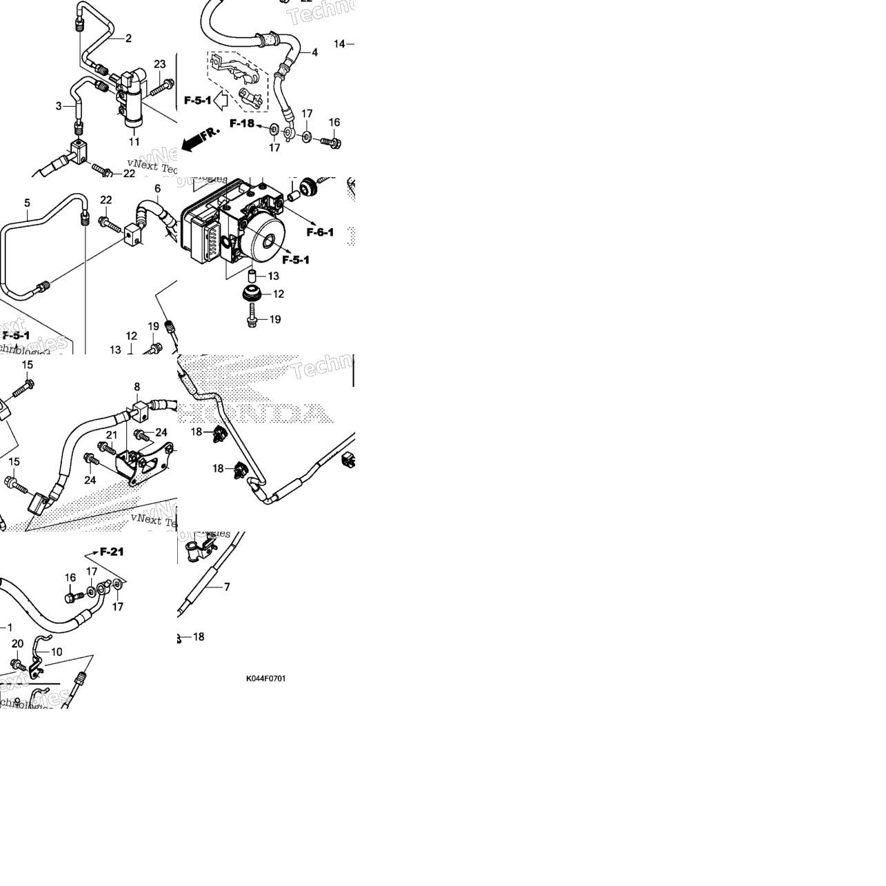 Rear Brake Pipe (Nss300a)