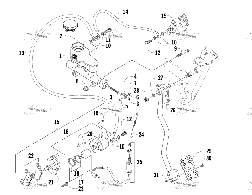 Hydraulic Brake Assembly