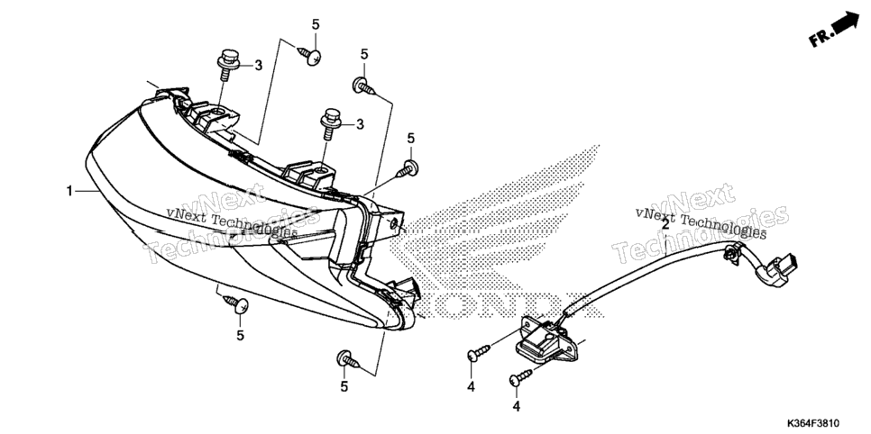 Rear Combination Light @License Light